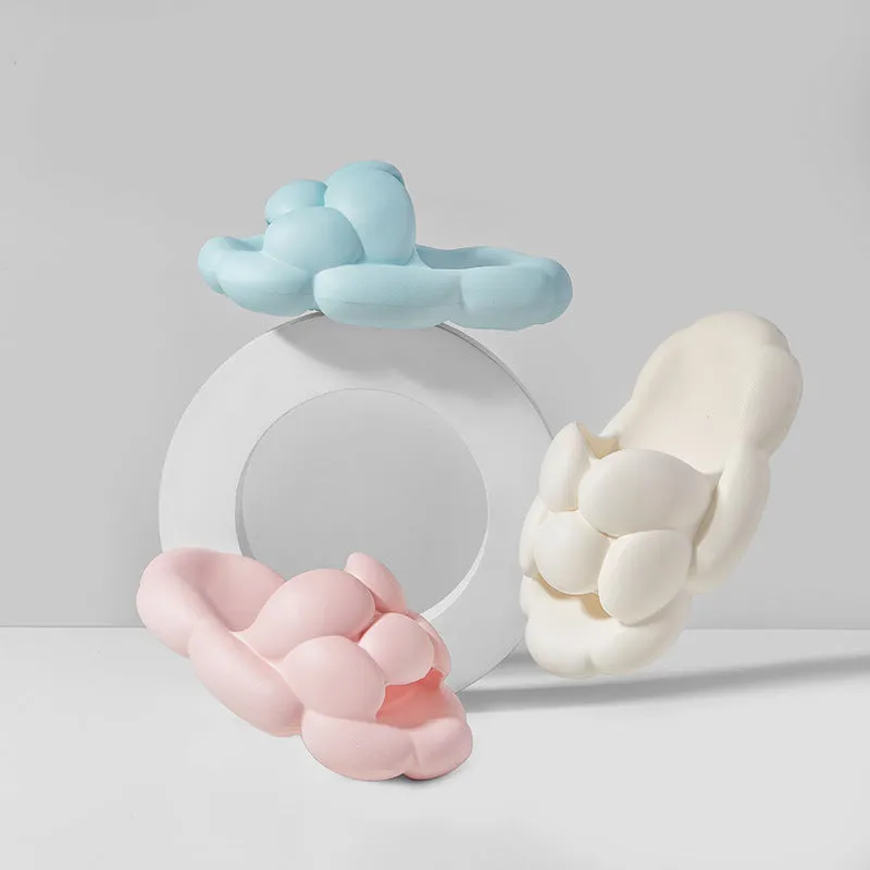 Soft Cloud Design Cute House Shoes, Women's Outdoor Indoor Bathroom Slippers