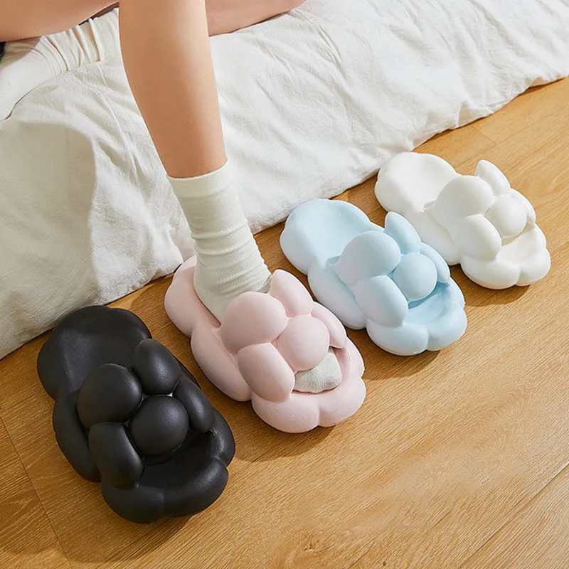 Soft Cloud Design Cute House Shoes, Women's Outdoor Indoor Bathroom Slippers