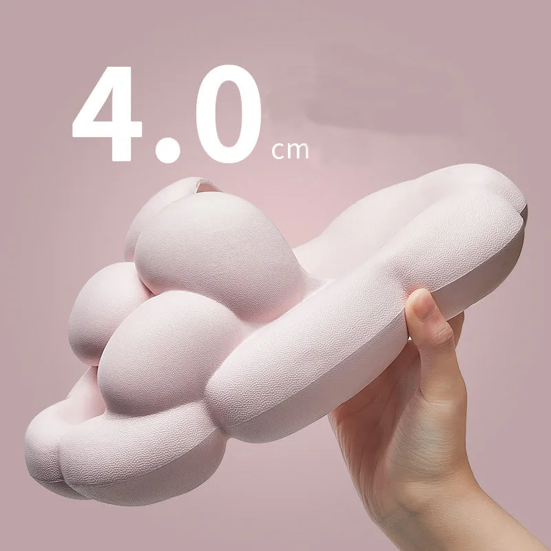 Soft Cloud Design Cute House Shoes, Women's Outdoor Indoor Bathroom Slippers