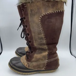 SOREL CATE the‎ Great Leather Waterproof Winter Snow Boots Women 8