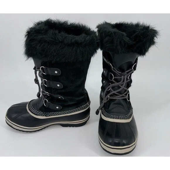 SOREL Joan of Arctic Women’s Boots Black Size 5 Waterproof Winter Snow Leather