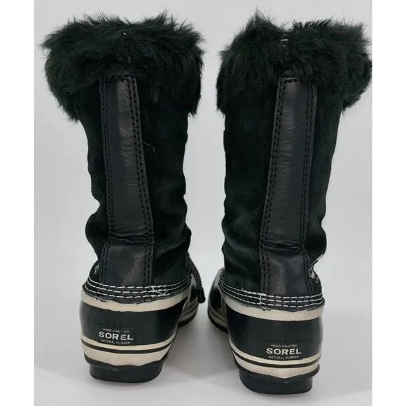 SOREL Joan of Arctic Women’s Boots Black Size 5 Waterproof Winter Snow Leather