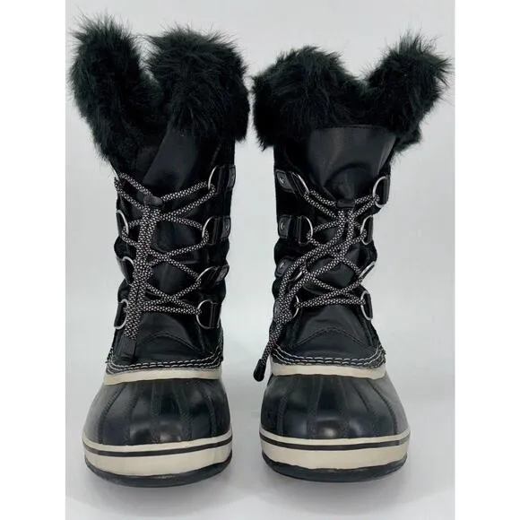 SOREL Joan of Arctic Women’s Boots Black Size 5 Waterproof Winter Snow Leather