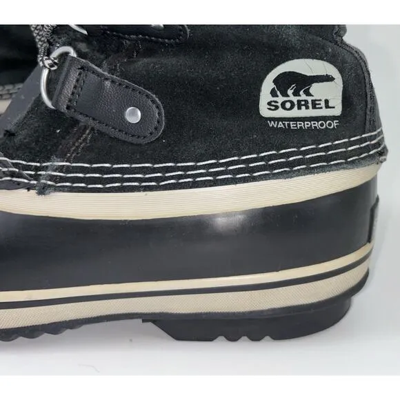 SOREL Joan of Arctic Women’s Boots Black Size 5 Waterproof Winter Snow Leather