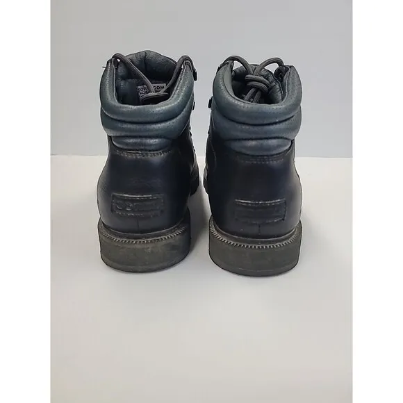 SOREL Madson II Hiker WP‎ Size 7 Black Waterproof Leather Hiking Boots Outdoor