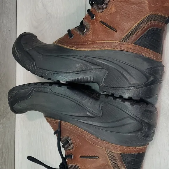 Sorel Mens Avalanche Waterproof Outdoor Leather High Top Rubber boots shoes sz 8