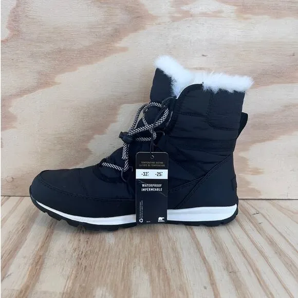 Sorel -Whitney - Winter Boots - Black - Kids Big Girl's - 7 - NY1897-011 - N.W.T