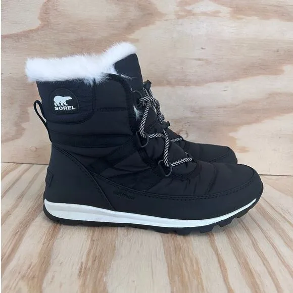 Sorel -Whitney - Winter Boots - Black - Kids Big Girl's - 7 - NY1897-011 - N.W.T