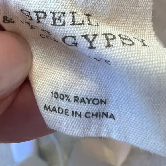 Spell &amp; the Gypsy Collective Gardenia Posy Long Sleeve Mini Dress size medium