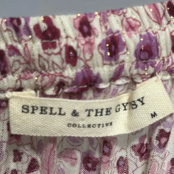 Spell &amp; The Gypsy Winona Midi Skirt in Berry Size Medium
