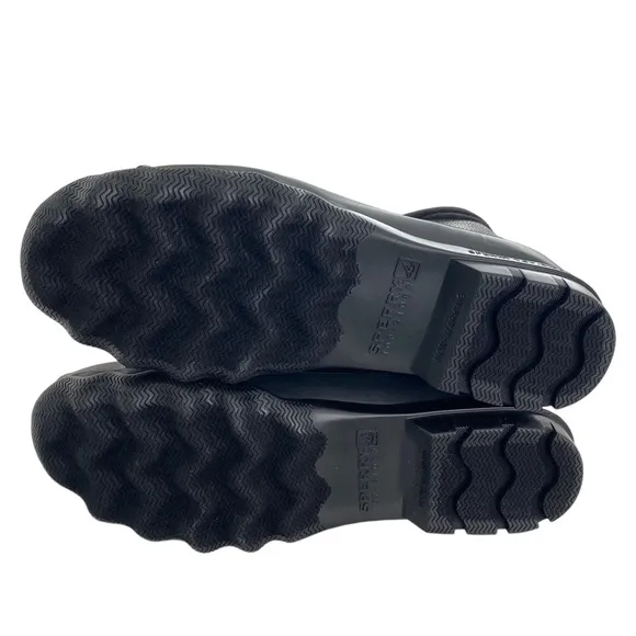 SPERRY Men’s Black Avenue Duck Rain Boots Size: 10