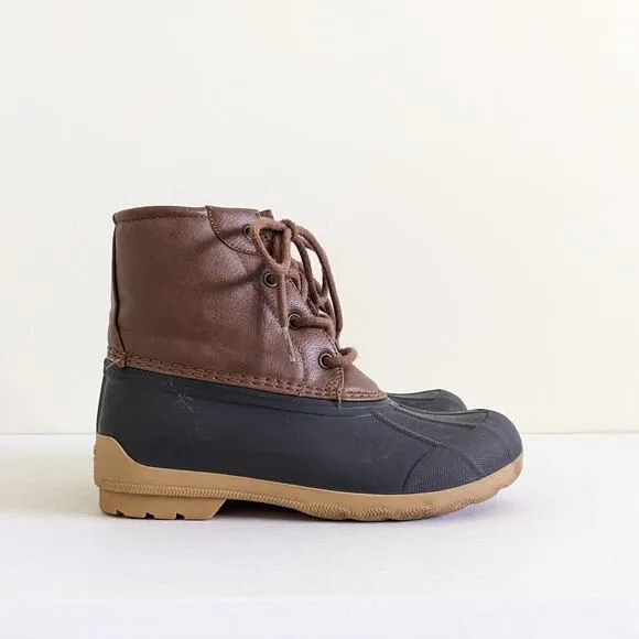 Sperry Port Boot Water-Proof Duck Boots Size 3M Kids Snow Shoes Winter