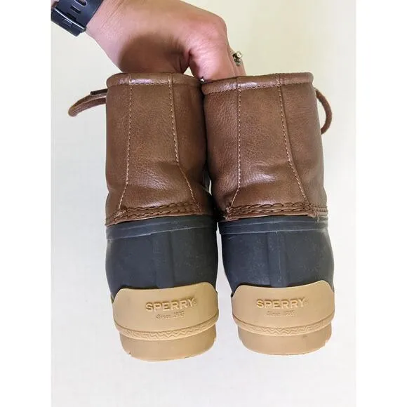 Sperry Port Boot Water-Proof Duck Boots Size 3M Kids Snow Shoes Winter