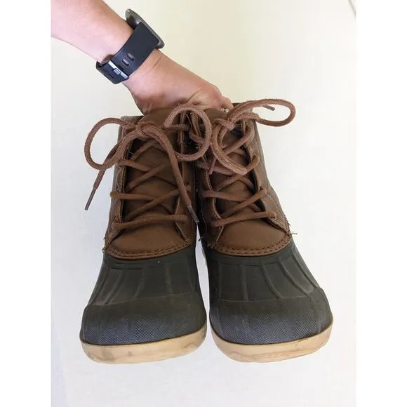 Sperry Port Boot Water-Proof Duck Boots Size 3M Kids Snow Shoes Winter