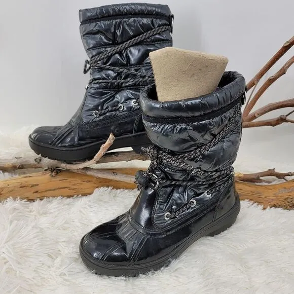 Sperry topsider shiny thinsulate winter boots