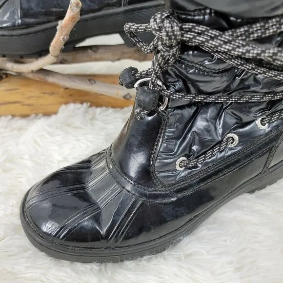 Sperry topsider shiny thinsulate winter boots