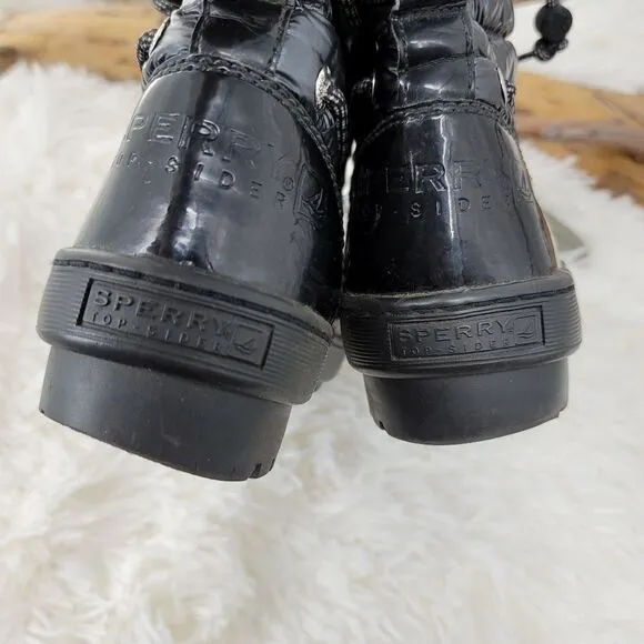 Sperry topsider shiny thinsulate winter boots