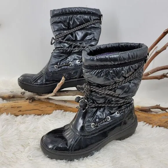Sperry topsider shiny thinsulate winter boots