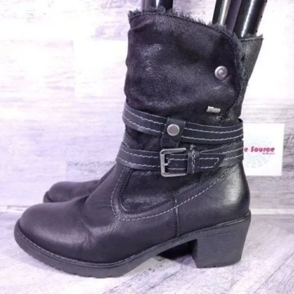 Spring Step Relife Boisa Faux Fur Lined Winter Boot Black sz 40 Women's sz 9