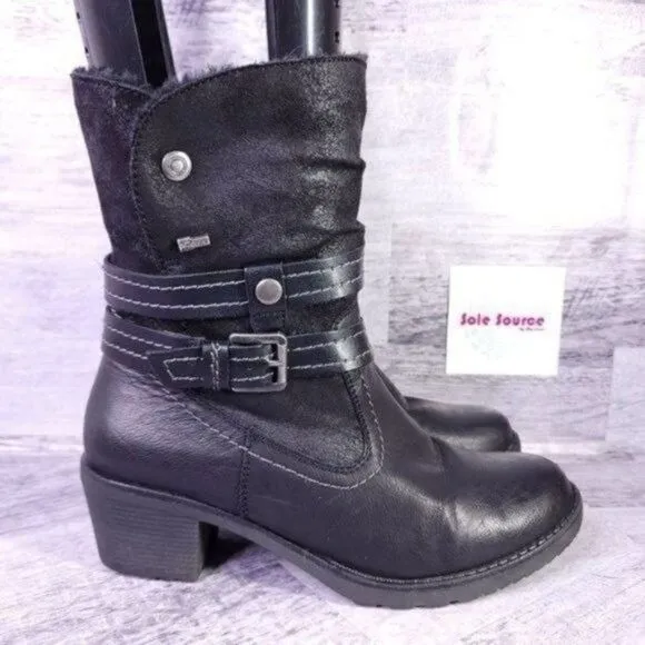 Spring Step Relife Boisa Faux Fur Lined Winter Boot Black sz 40 Women's sz 9