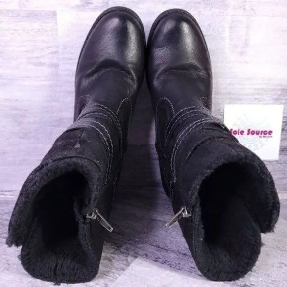 Spring Step Relife Boisa Faux Fur Lined Winter Boot Black sz 40 Women's sz 9