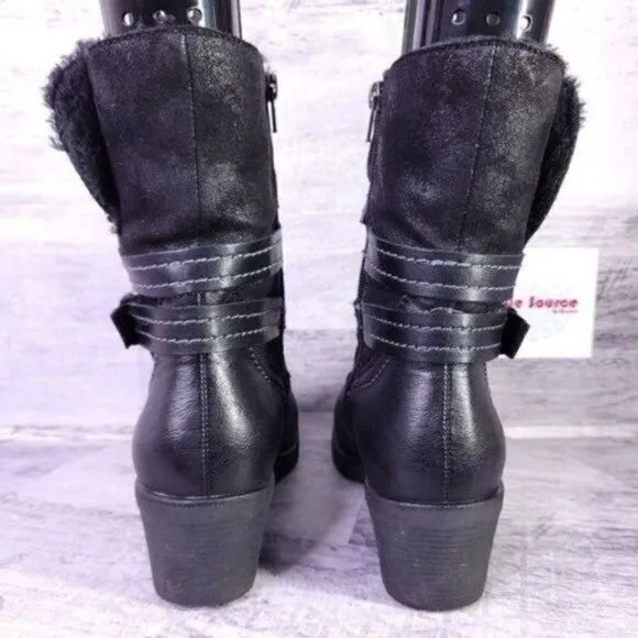 Spring Step Relife Boisa Faux Fur Lined Winter Boot Black sz 40 Women's sz 9