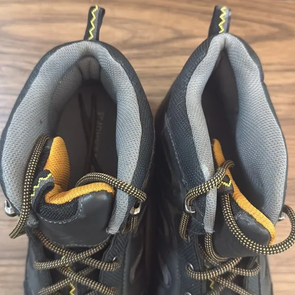 St John’s Bay Men’s Gray and Yellow Hiking Boots