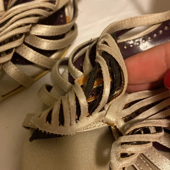 Stella McCartney strappy sandals heels size 39.5