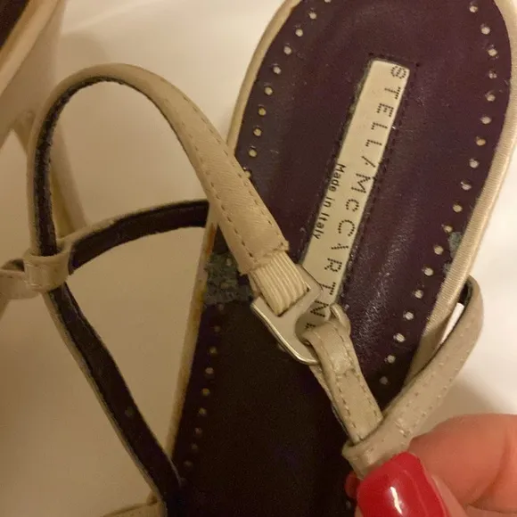 Stella McCartney strappy sandals heels size 39.5
