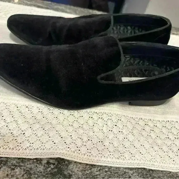 Steve Madden Men's Shoes Size 11Laight Black Velvet Dress &amp;‎ Casual