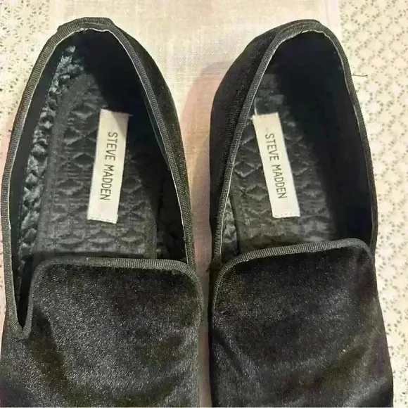 Steve Madden Men's Shoes Size 11Laight Black Velvet Dress &amp;‎ Casual