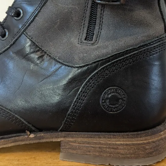 Steve Madden Saxonn Lewther Combat Boots Hand Crafted