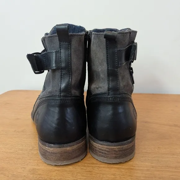 Steve Madden Saxonn Lewther Combat Boots Hand Crafted
