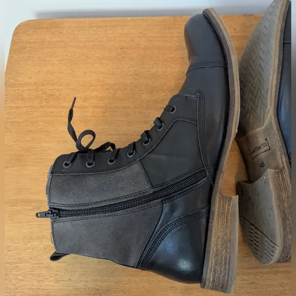 Steve Madden Saxonn Lewther Combat Boots Hand Crafted