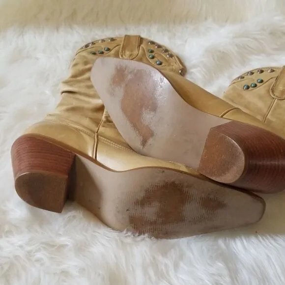 Steve Madden leather turquoise and silver …