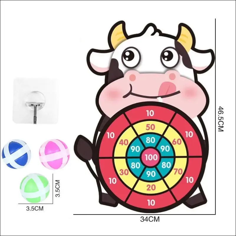 Sticky ball dart board target sports game toys for children outdoor party toys target sticky ball