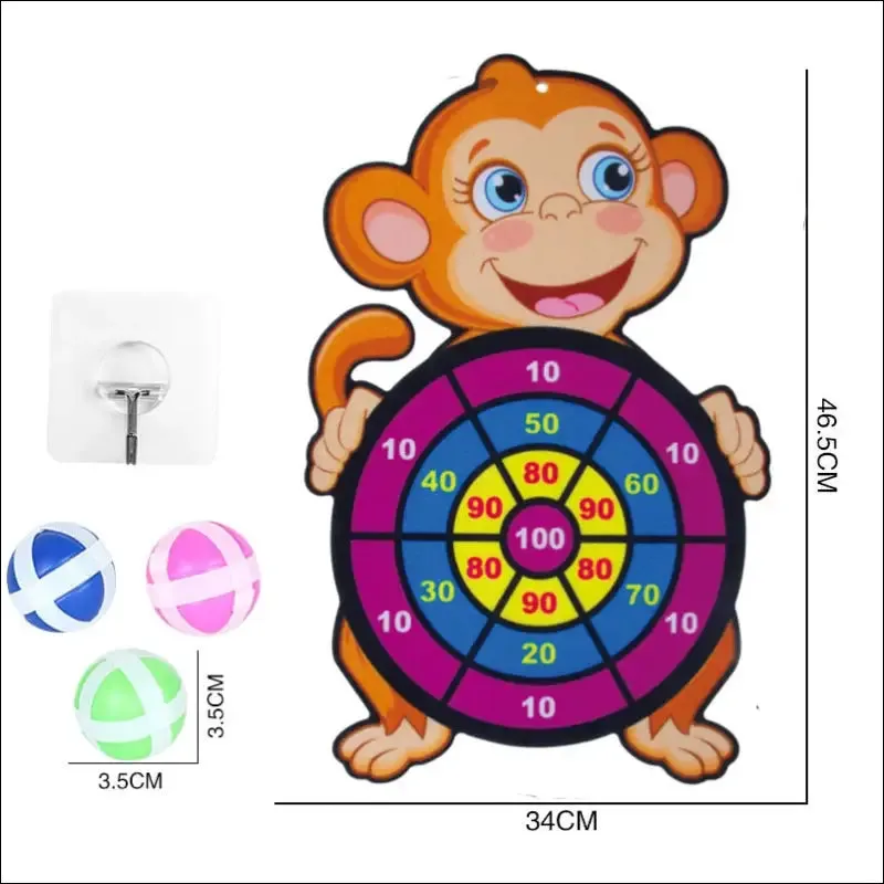 Sticky ball dart board target sports game toys for children outdoor party toys target sticky ball