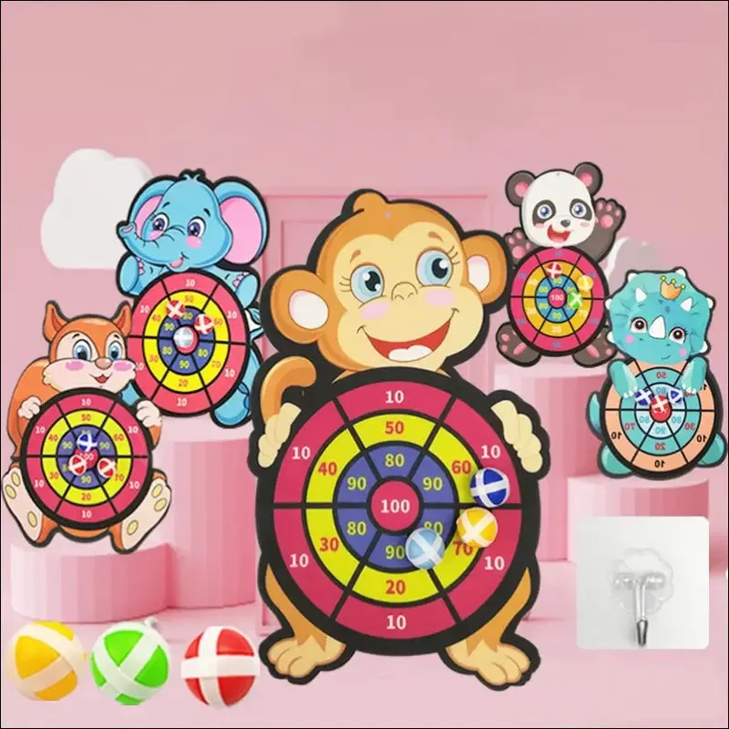 Sticky ball dart board target sports game toys for children outdoor party toys target sticky ball