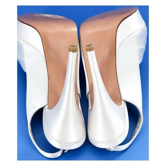 STUART WEITZMAN Bridal Satin Sandals Cream