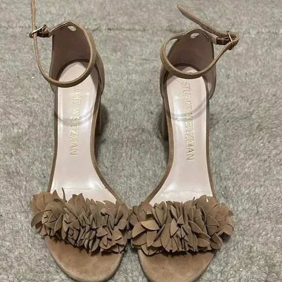 Stuart Weitzman Flower Sandals In Brown 8.5 Retails $514