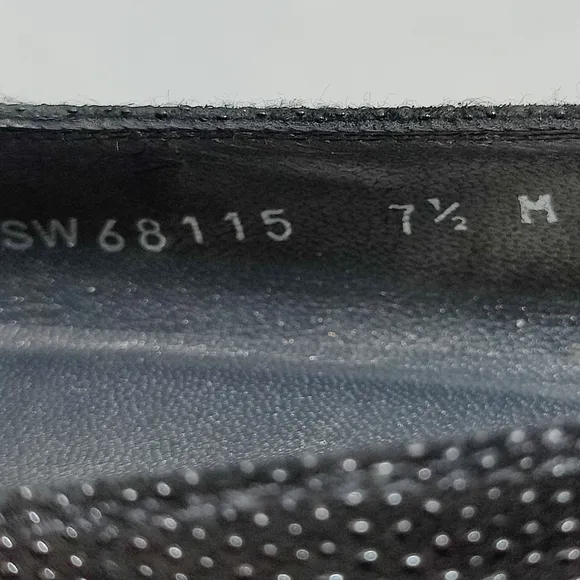 Stuart Weitzman Shoes Casual Slip On  Black Women's Wedge Loafer Size 7.5