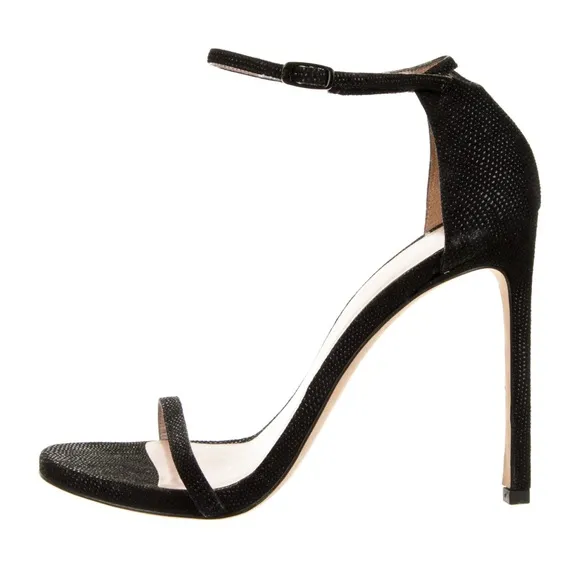 Stuart Weitzman Suede Keyhole Accent Sandals. Size 9.5