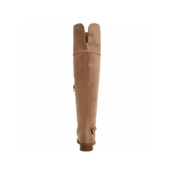 STYLE &amp; COMPANY Womens Brown Round Toe Stacked Heel Zip-Up Dress Boots 7