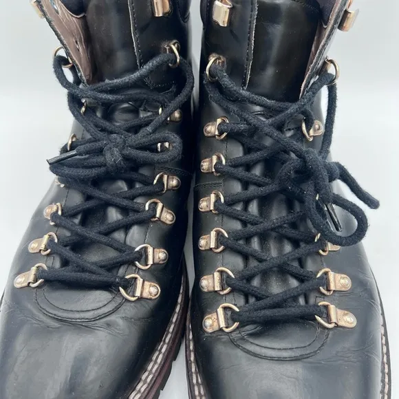 Taft Black Leather Hiking Boots – Men’s EU 45 / US 11.5