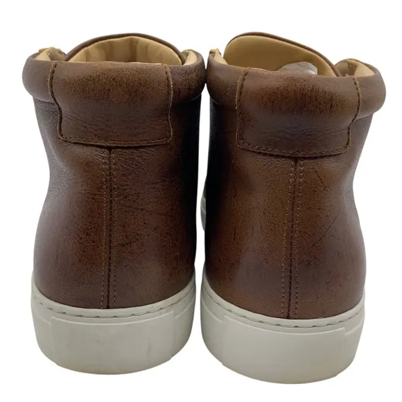 Taft Mens Shoes The Hightop Leather Sneakers 11 Brown Casual Lace Up Designer