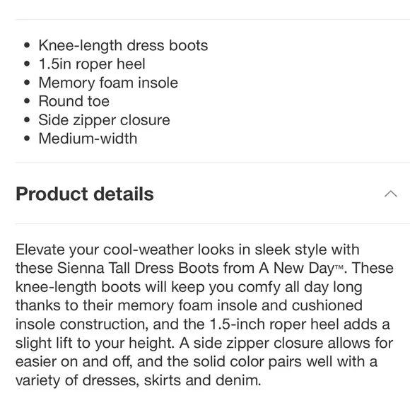 TALL DRESS BOOTS