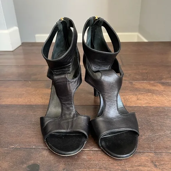 Tamara Mellon Leather Cage Sandals S8/IT38