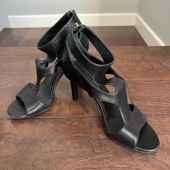 Tamara Mellon Leather Cage Sandals S8/IT38