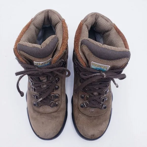 Tecnica Cascata Trekking Hiking Boots Womens 8.5 Brown Leather Lace Up Outdoor