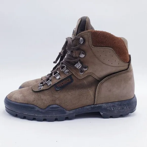Tecnica Cascata Trekking Hiking Boots Womens 8.5 Brown Leather Lace Up Outdoor